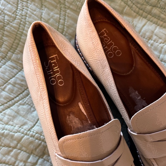 Franco Sarto Cream Loafers - Picture 3 of 7